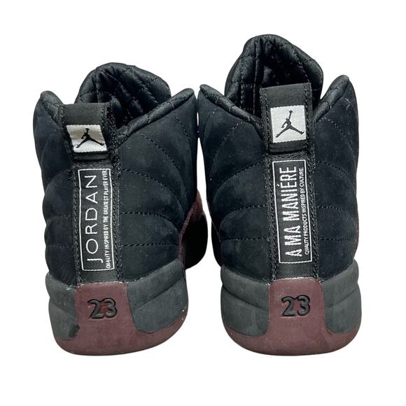 A Ma Maniére x Air Jordan 12 Retro SP PreSchool 'Black' FB2686-001 SIZE 12C - Picture 4 of 11